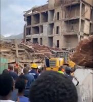 Enugu: Many trapped as four-storey building collapses