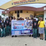Personnel of Lagos State General Hospital, Gbagada, Physiotherapy Department during the Awareness Walk to  celebrate World Physiotherapy Day 2026, on Tuesday. Photo: Lukman Olabiyi