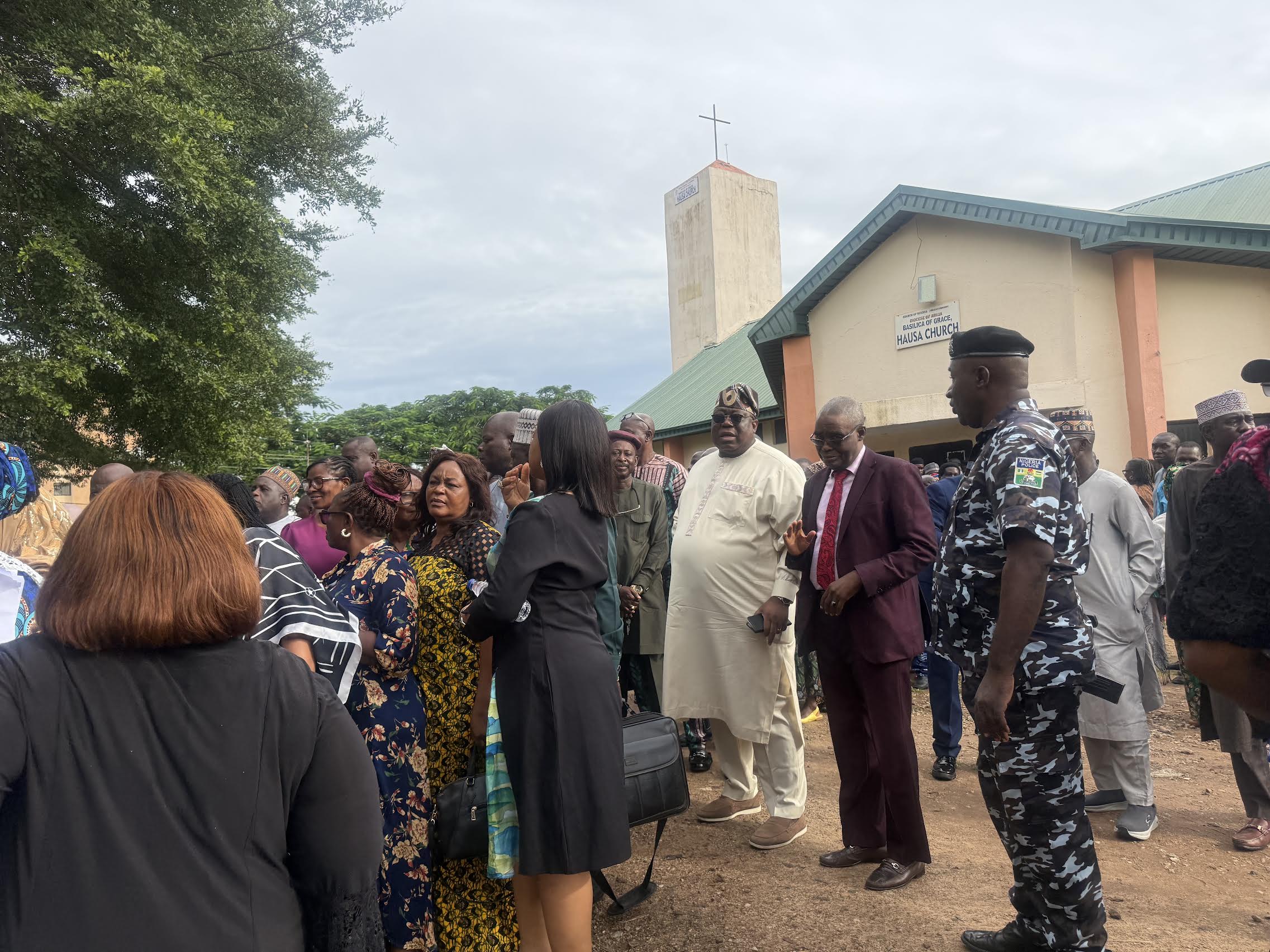 Chairman of the Federal Civil Service Commission (FCSC),  Tunji Olaopa, with some officials during an on-the-spot assessment of the conduct of the 2026 Directorate Level Promotion Examination’s computer-based test (CBT) in one of the centers in Abuja