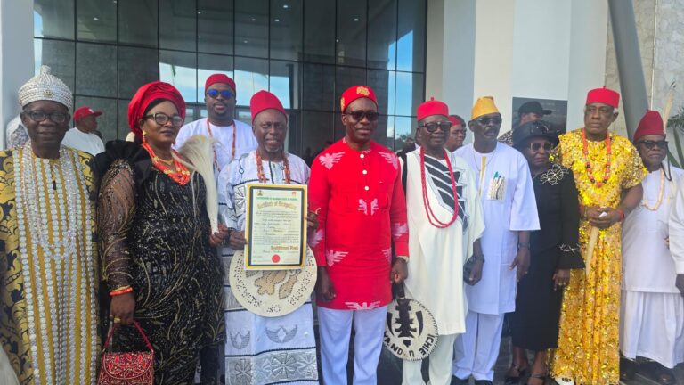 Soludo presents certificates of recognition to 2 monarchs as Anambra moves to overhaul community governance