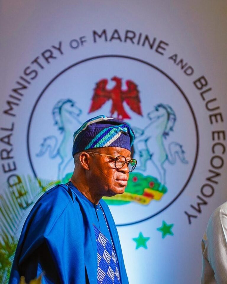 Minister of Marine and Blue Economy Adegboyega Oyetola