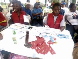 AHF officials during the free screening