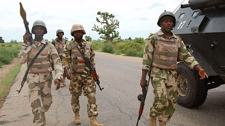 Army troops