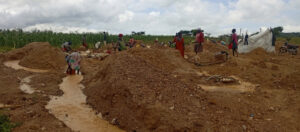 Artisanal miners at a mining site in Barkin-Ladi LGA of Plateau State
