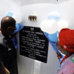 First Lady, Senator Oluremi Tinubu, with Cross River State Governor, Senator Bassey Otu, unveiling the project