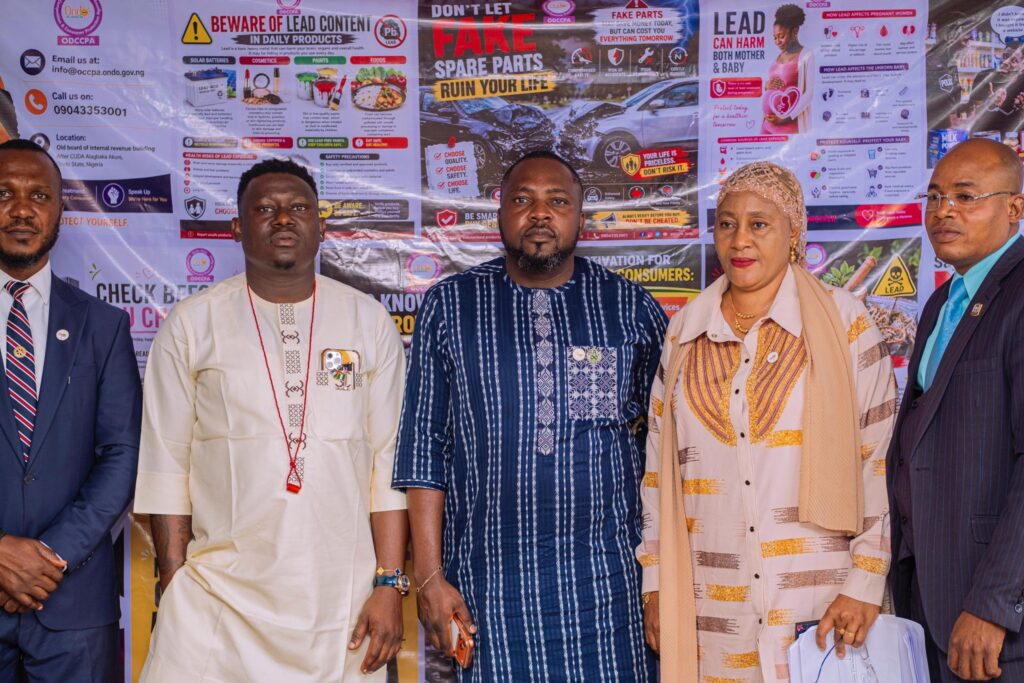 The Executive Chairman, Ondo State Competition and Consumer Protection Agency (ODCCPA), Oluyemi Fasipe