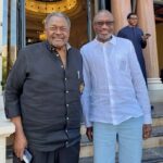 Mike Adenuga in Monaco with Femi Otedola