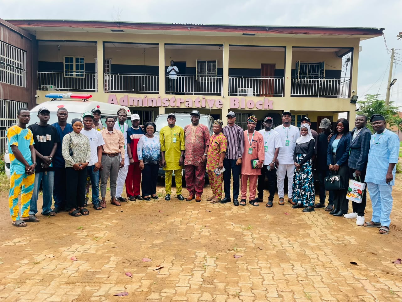 NANS leadership visit to Ogun State Polytechnic for Health, Ilese-Ijebu