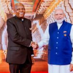 Vice-President Kashim Shettima and Prime Minister of Indian, Minister Narendra Modi at the ongoing 18th Edition of BRICS Leaders’ Summit in New Delhi, India on Sunday, 13-09-2026