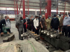 Inside Mikano brake pads factory at Karameh City, near Lagos