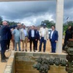 Lokpobiri and Julius Berger project team at the site