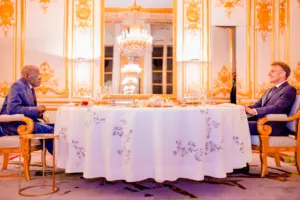 Macron hosts Tinubu in Paris private dinner