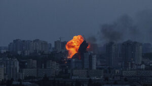 Russia drone strikes on Kyiv