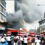 Scene of the fire incident