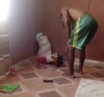 Man flogs child