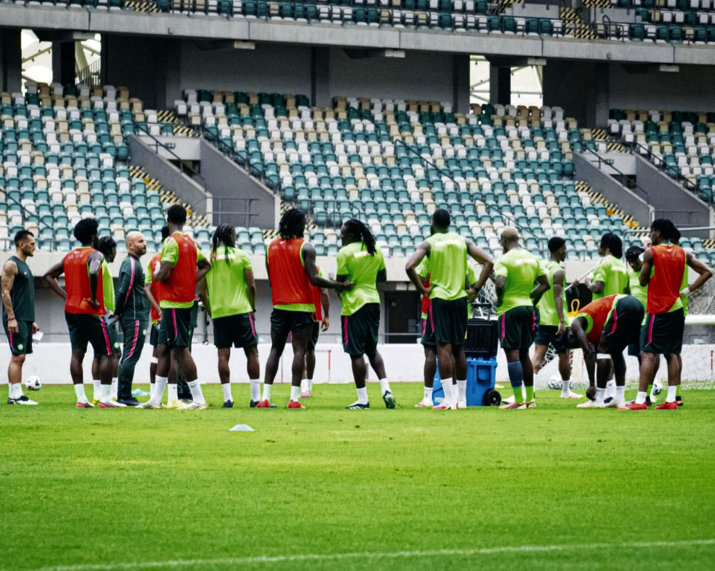Super Eagles in training camp.