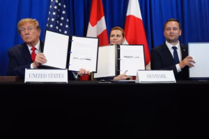 Trump signs security deal with Greenland, Denmark after tensions over territory