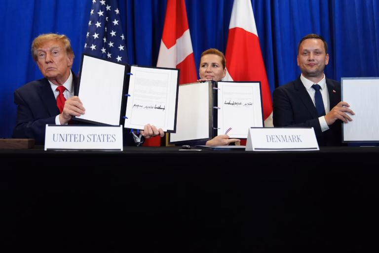 Trump signs security deal with Greenland, Denmark after tensions over territory