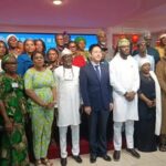 Front row: The Cultural Counsellor, China Cultural Centre in Nigeria, Yang Jianxing (m), the Director General/Chief Executive Officer of the National Institute for Hospitality and Tourism (NIHOTOUR), Abisoye Fagade (5th r), and other dignitaries and participants at the Seminar on China’s Tourism Development Experience in Abuja