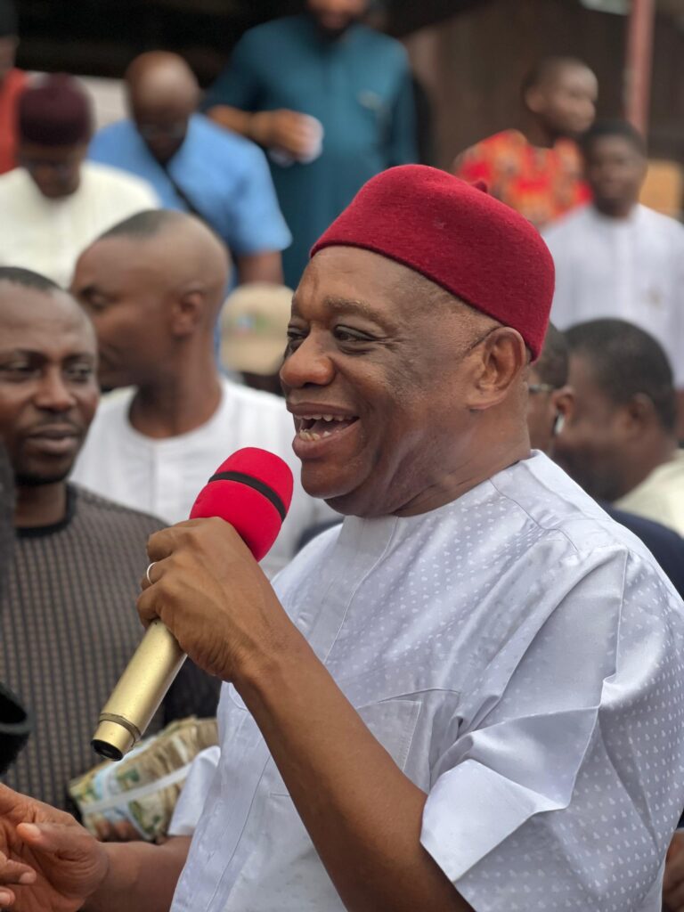 Abia North 2027: Constituents defy heavy downpour, turn out en masse for Sen Kalu, back lawmaker’s re-election bid