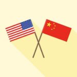 US-China flags
