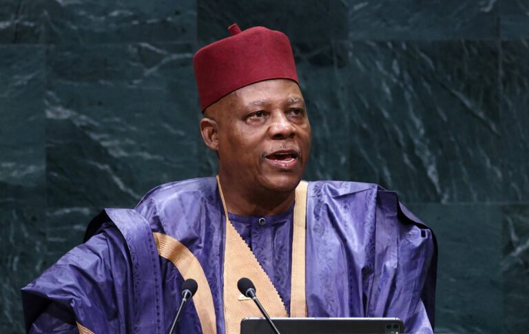 Vice President Kashim Shettima, delivering Nigeria’s statement on behalf of President Bola Tinubu to the General Debate of the 81st Session of the United Nations General Assembly in New York, United States, Thursday night