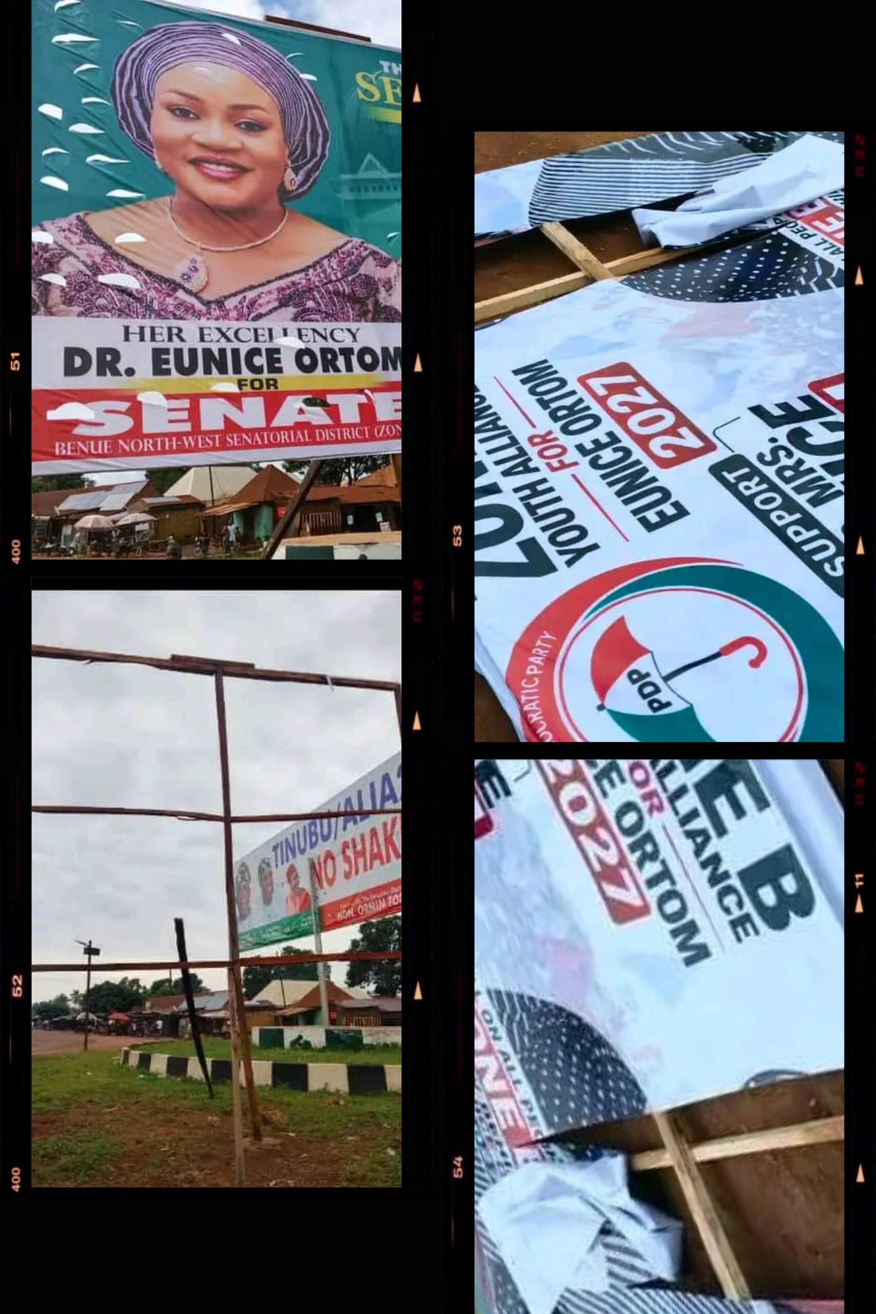 Benue PDP condemns destruction of Ortom’s campaign billboards