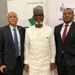 From left: Mr Pulak Sen, Vice Chairman, Powergas Ebedei; Dr AbdulWasiu Sowami, Chairman, Ardova Plc; and Dr George Eluwa, Chairman, Diadem Group.