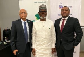From left: Mr Pulak Sen, Vice Chairman, Powergas Ebedei; Dr AbdulWasiu Sowami, Chairman, Ardova Plc; and Dr George Eluwa, Chairman, Diadem Group.