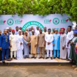 Members of the newly inaugurated committees shortly they were inaugurated by the Edo State governor, Monday Okpebholo at the Government House