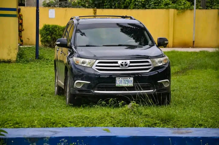 The recovered SUV