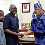 • Otti with the deputy governor of Osun State, Prince Kola Adewusi