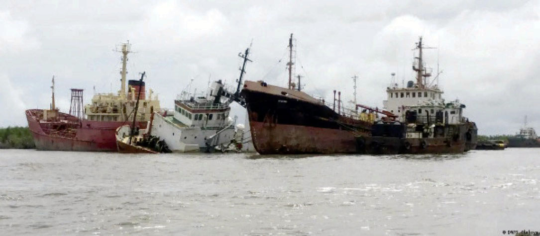 • Sinking vessels