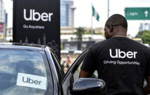 •An Uber driver in Lagos.