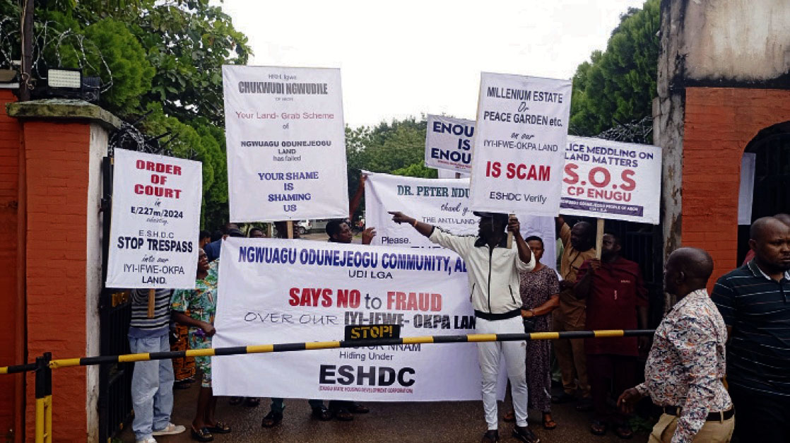 •Community members at Enugu Housing Development Corporation (EHDC).