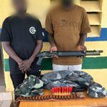 Suspects arrested by operatives of the Commissioner of Police Special Assignment Team (CP-SAT) and the Special Anti-Kidnapping Unit (SAKU) in Delta State