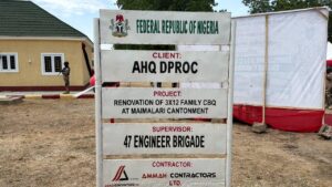 COAS unveils remodelled houses for frontline soldiers