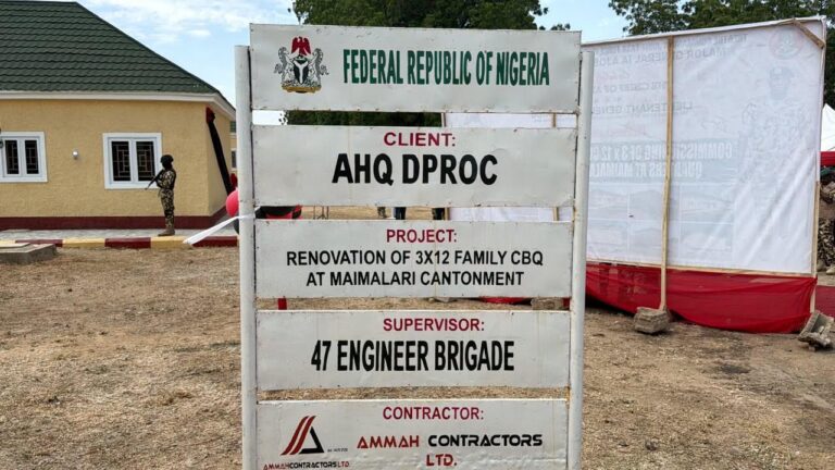 COAS unveils remodelled houses for frontline soldiers