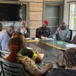 The State Attorney General and Commissioner for Justice, Prof. Yangien Ornguga flanked by members of the Correspondents’ Chapel and his management team