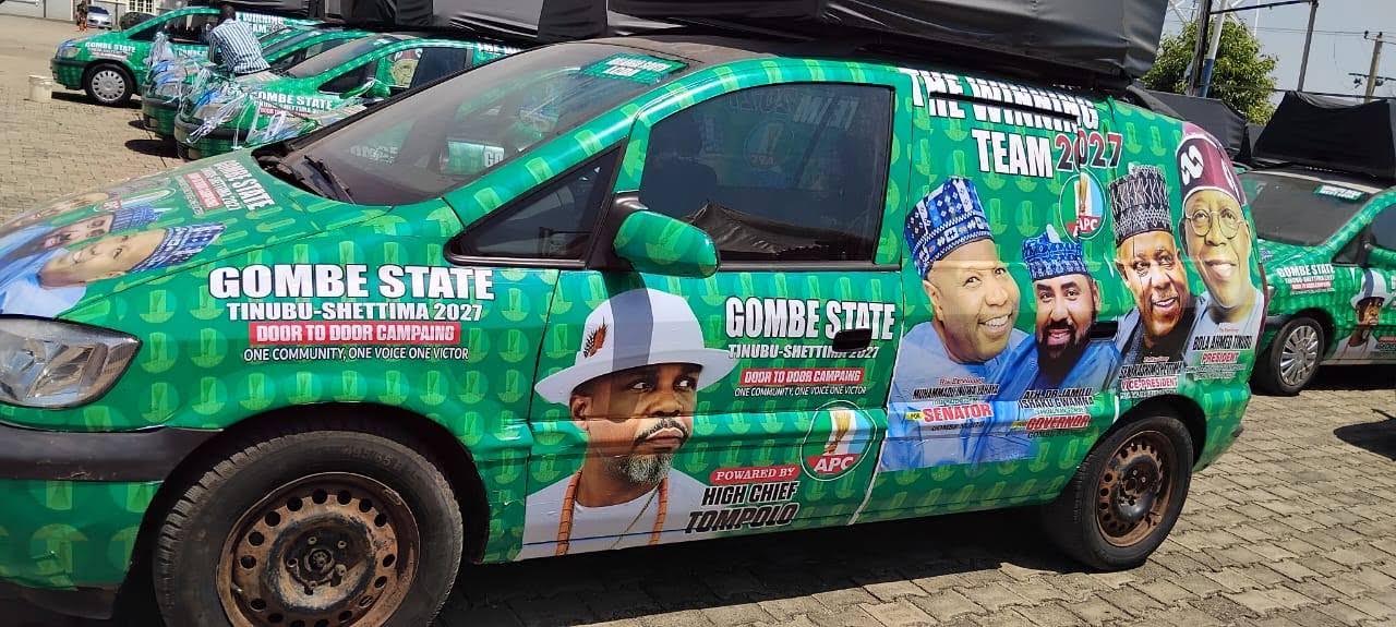 2027: Tinubu campaign organisation deploys 26 vehicles in Gombe
