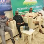 Barr. Kenneth Okonkwo, Mr Fayose, and Senator Dino Melaye during the meeting in Abuja on Thursday, October 22, 2026