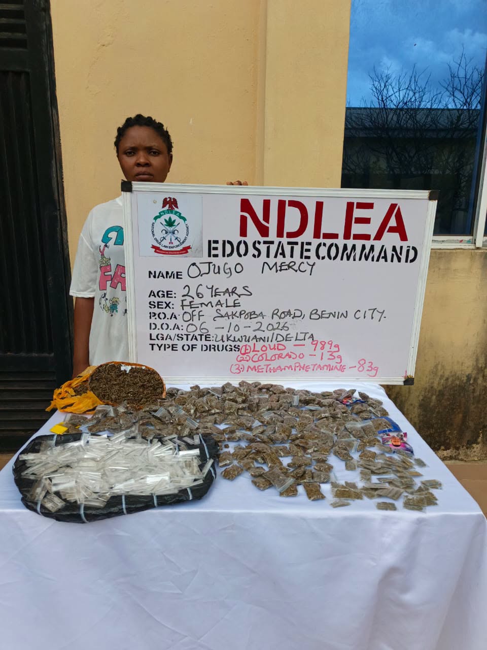 NDLEA cracks down in Edo, arrests 42 as drug baron flees