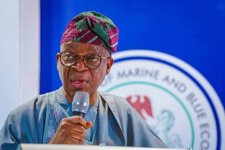 Minister of Marine and Blue Economy Adegboyega Oyetola