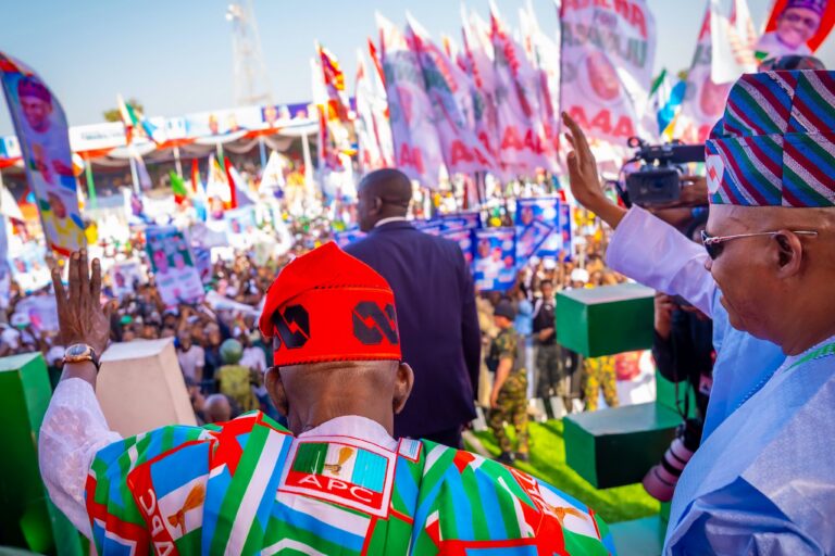 Ex-defence minister Badaru hails mass turnout at Tinubu rally