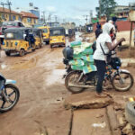A bad road at Owode