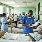 A large hospital ward