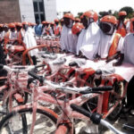 Beneficiaries of the donated bicycles