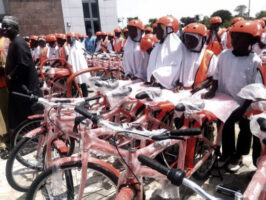 Beneficiaries of the donated bicycles