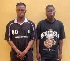 Phone and motorcycle snatchers in Oyo