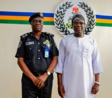 Oyo CP, Abimbola Olugbenga and Accord Party candidate, Oriyomi Hamzat